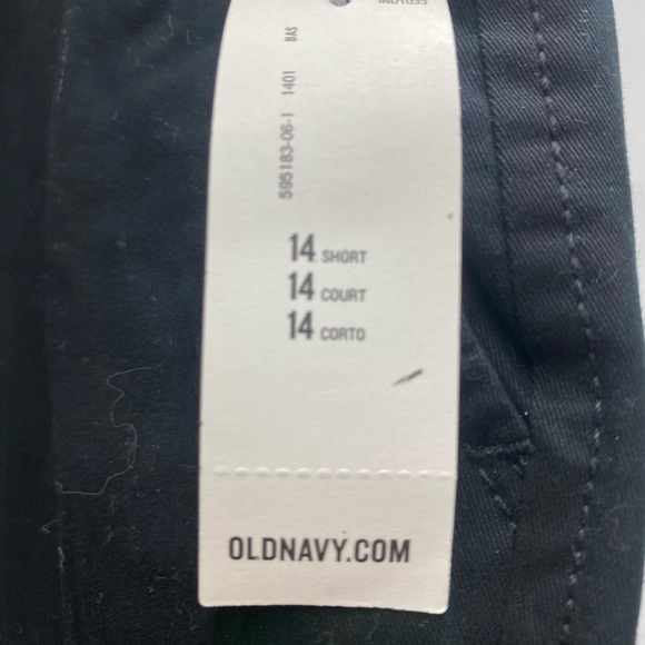 Pantalon Capri Old Navy Fille 12 1/2 - Rouge Floral, 100% Coton, Très Bon état